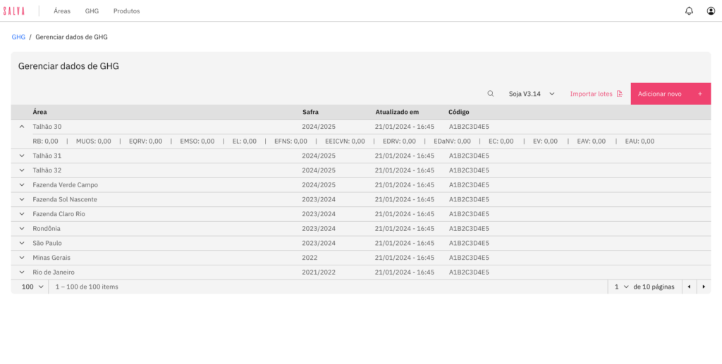 3.2 GHG - Gerenciar dados do GHG